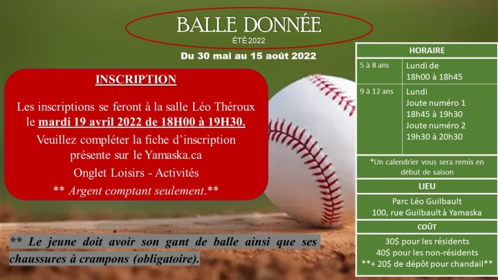 Balle donnée 2022