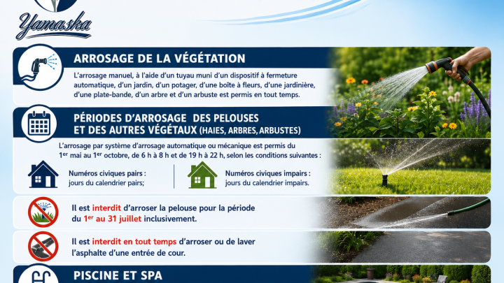 Vigilance: réduction de l'eau potable
