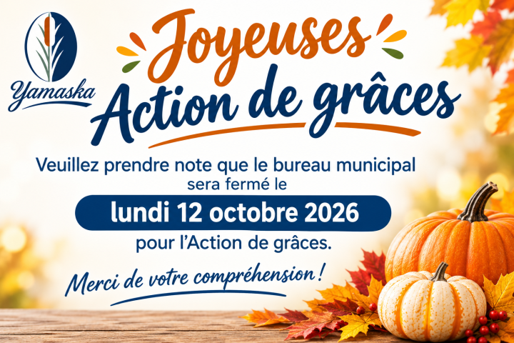 Bureau municipal fermé 12 octobre 2026